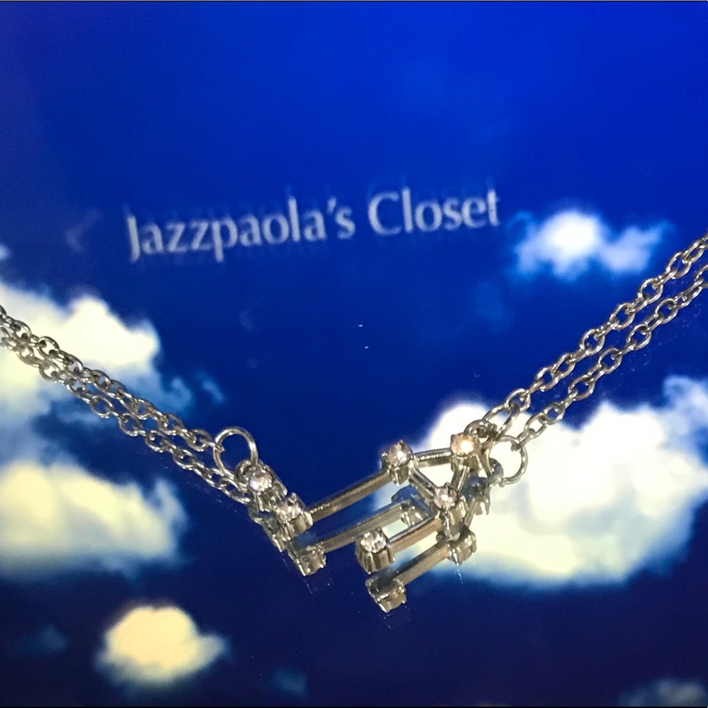 Libra ♎️ rhinestone constellation necklace